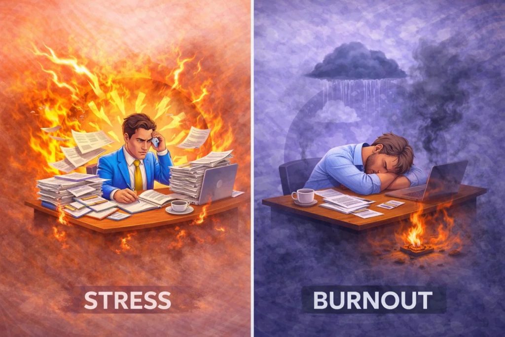 Employee Stress vs. Burnout